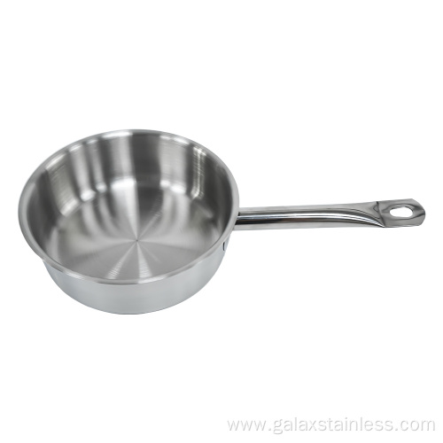 Stainless Steel All-inclusive Frying Pan Single handle pot (composite bottom) Supplier